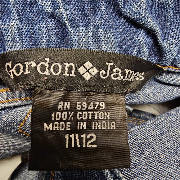 Gordon James Floral Flower Embroidered Jean Skirt 11\12 Teen Young - Picture 14 of 15